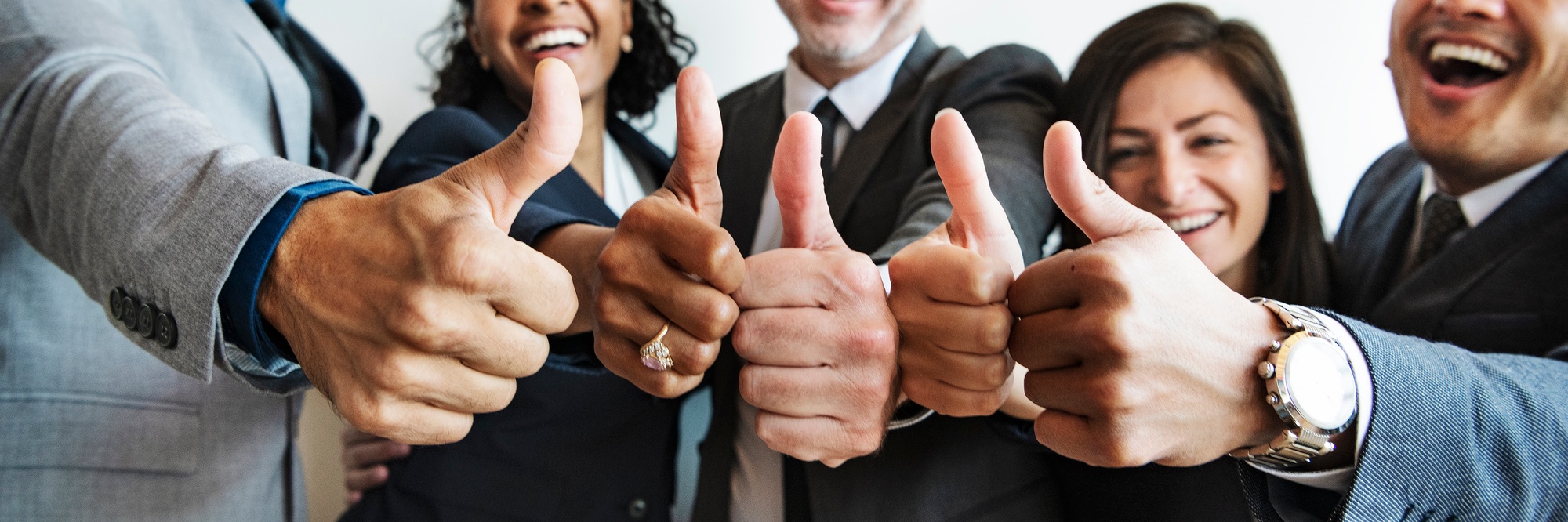 People giving thumbs up