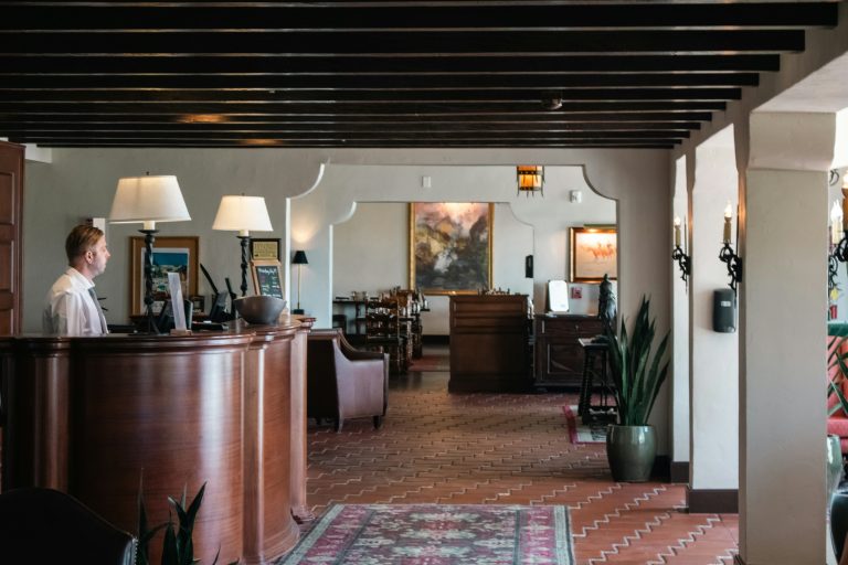 Hotel Reception at The Inn at Death Valley, California 190, Death Valley, CA, USA.